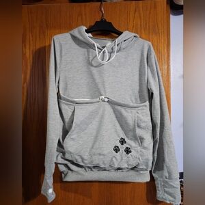 Womens kitty pouch hoodie